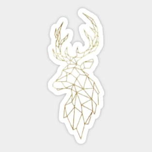 HowTo. Gold Deer Sticker